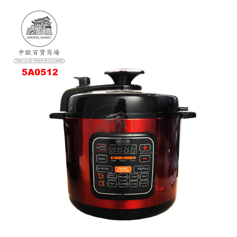[900248/5A0512] ARROCERA ROJO (1000w) *ZJ5162306* 红色电压力锅 6L/2