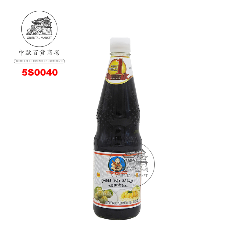 SALSA SOJA DULCE *HEALTHY BOY* 仁和园甜酱油 970g/12