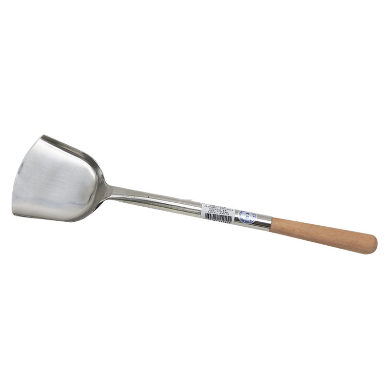 CUCHARON ESPATULA GRUESO (4#) 鹰牌木柄(长)加厚铲