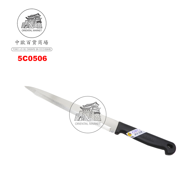 [900297/5C0506] CUCHILLO MANGO NEGRO 不锈钢尖刀 12u/10