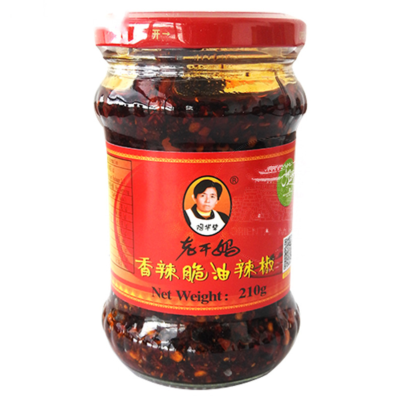 SALSA CHILI CON SOJA NEGRA *LGM* 老干妈香辣脆油辣椒 210g/24
