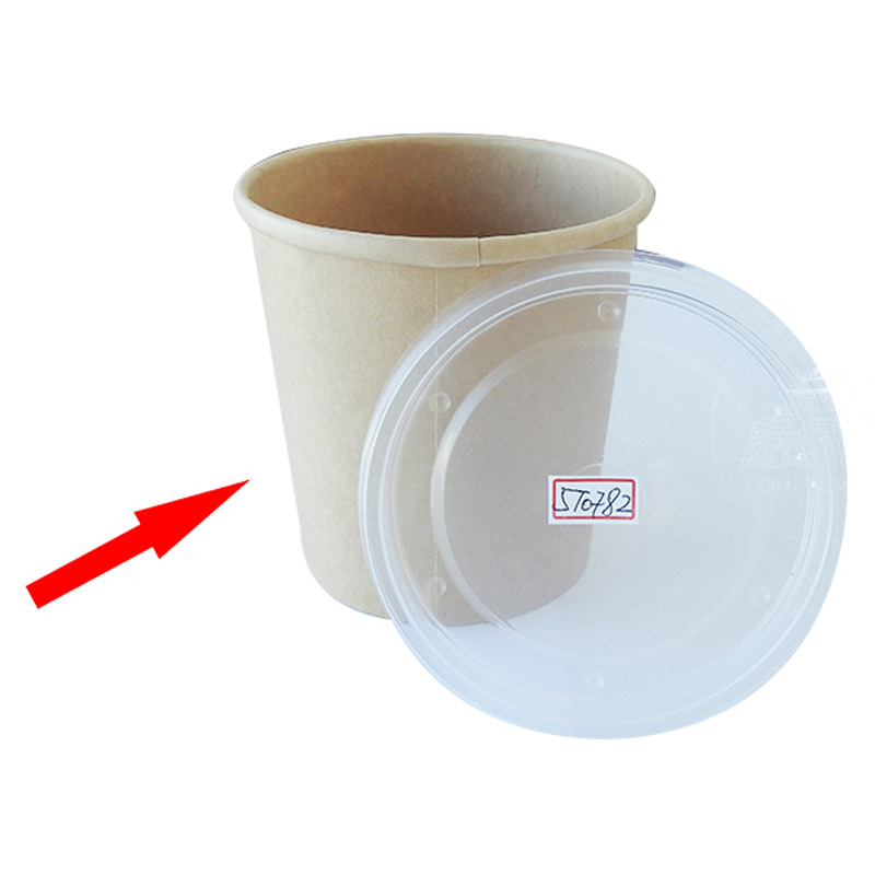 ENVASE PAPEL BOWL 牛皮纸(圆)汤桶 (116x93x110mm)/780ml/500u/1
