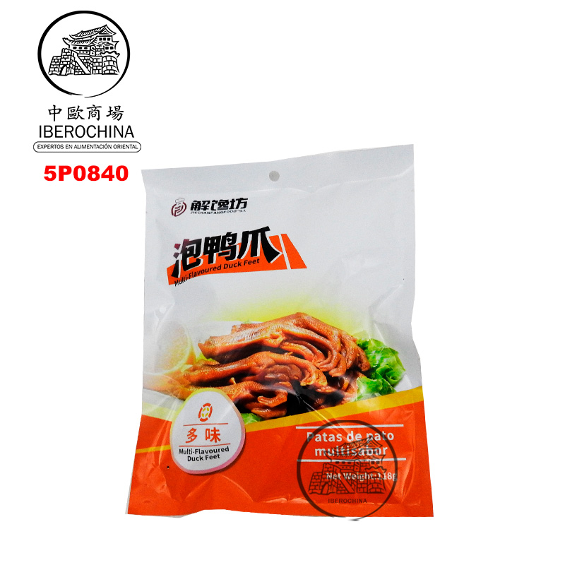 PATAS DE PATO MARINADA MULTISABOR *JIECHANFANG* 解馋坊多味鸭爪118g/24
