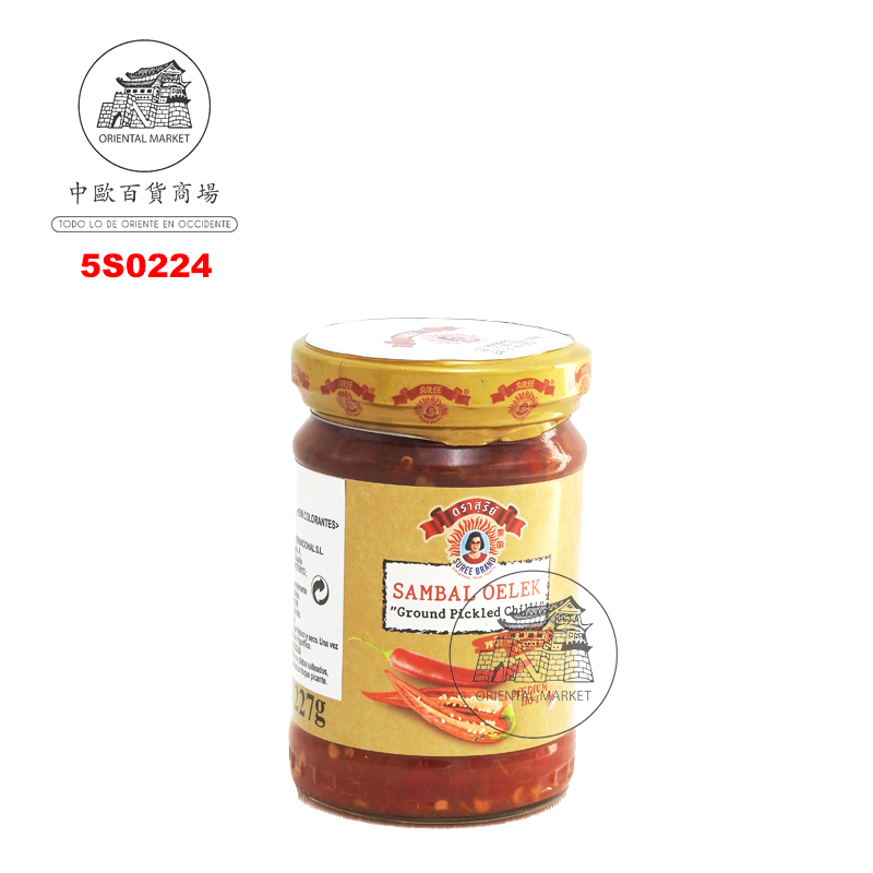 [502561/5S0224] SALSA PICANTE SAMBAL *SUREE* 素丽叁巴辣椒酱 227g/24