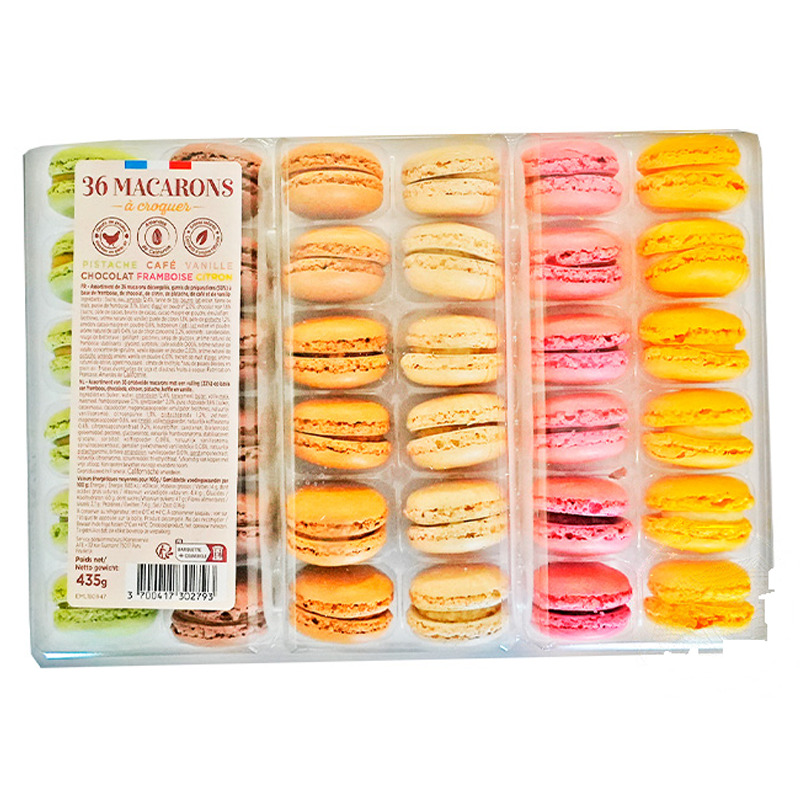 MACARON 6 SABOR CONGELADO *AJINOMOTO* 冻马卡龙综合口味 435g/36u/6