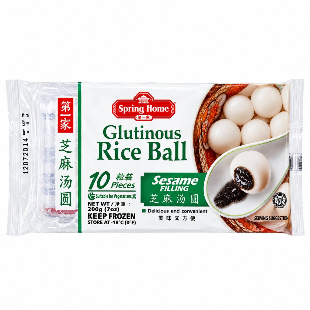 BOLA ARROZ SESAMO CONGELADA *SPRING HOME* 第一家冻芝麻汤圆 200g/24
