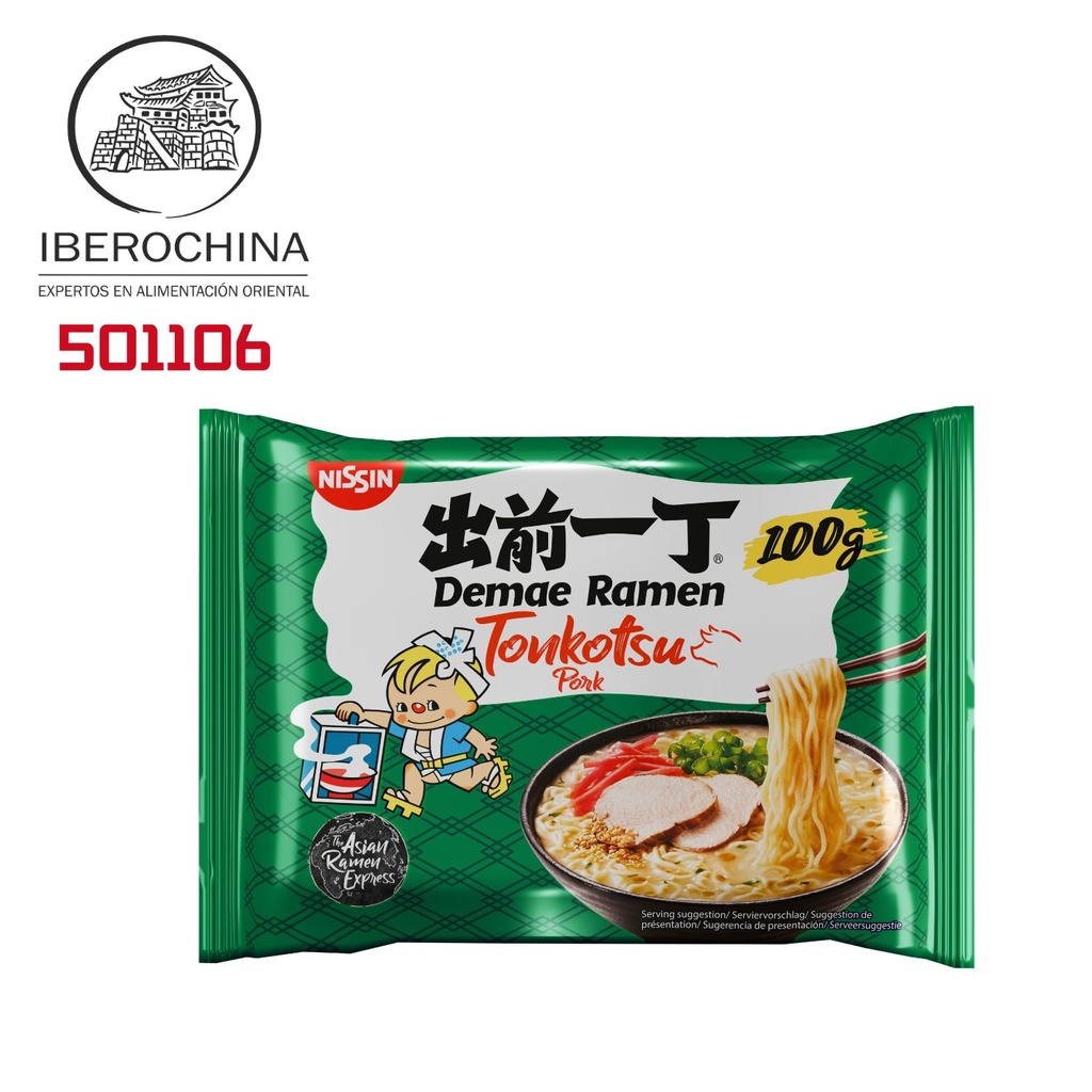 [501106/5T0261] RAMEN TONKOTSU *NISSIN* 豚骨面 100g/30