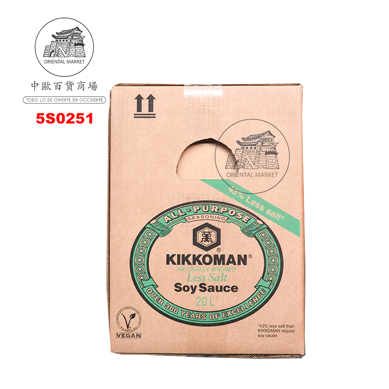 [501158/5S0251] SALSA SOJA BAJO EN SAL *KIKKOMAN* 日本万字低盐酱油 20L