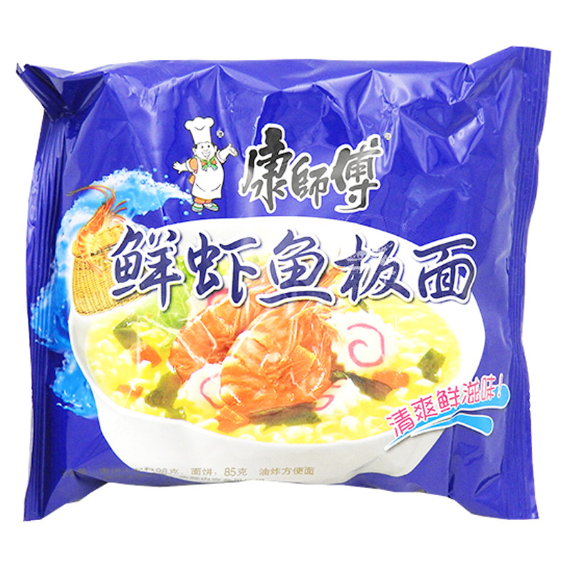 [502059/5T0053] FIDEO MARISCO *KANGSHIFU* 康师傅鲜虾鱼板袋面 98g/24