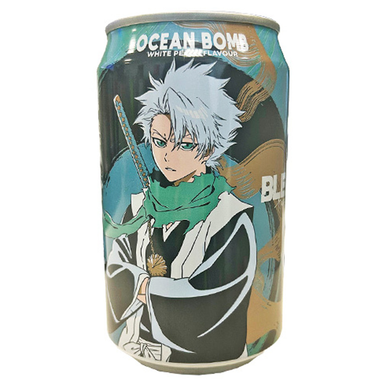 [501748/5B0830] BEBIDA MELOCOTON BLANCO (TOSHIRO) *OCEAN BOMB* 白桃风味汽泡水 330ml/24
