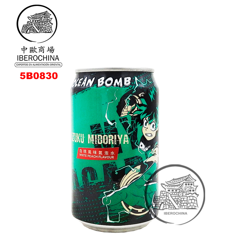 BEBIDA MELOCOTON BLANCO *OCEAN BOMB* 白桃风味汽泡水 330ml/24