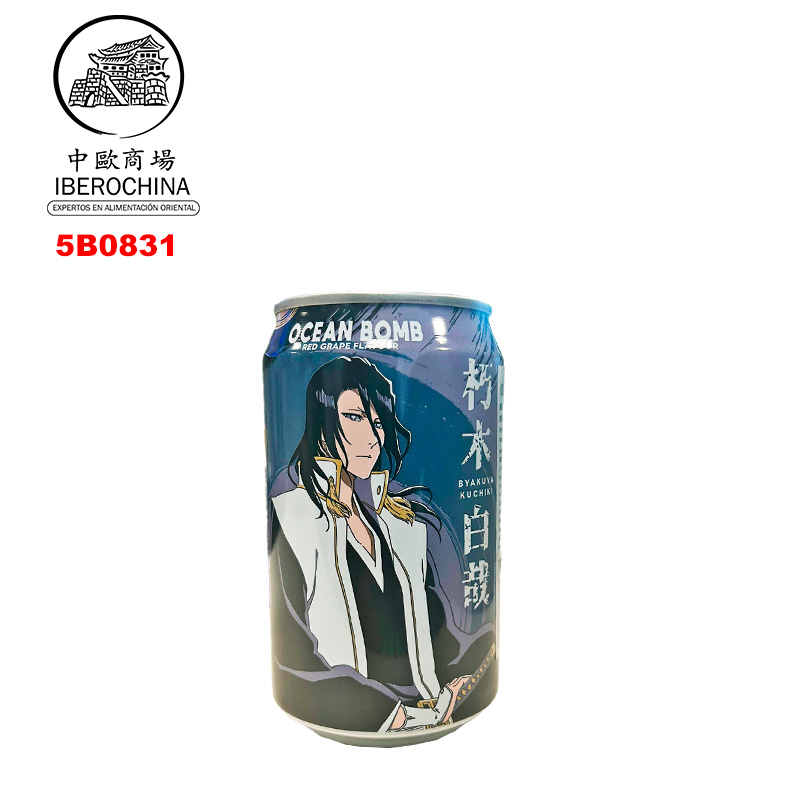 [501799/5B0831] BEBIDA UVA ROJA *OCEAN BOMB* 红葡萄味汽泡水 330ml/24
