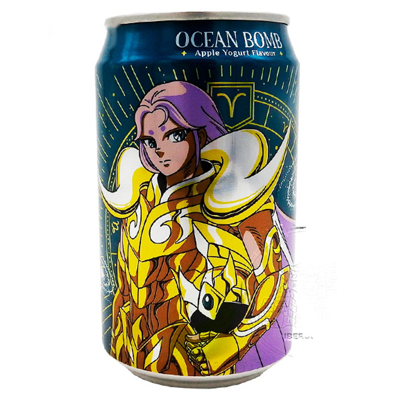 [501733/5B0828] BEBIDA LACTADO DE MANZANA *OCEAN BOMB* 苹果乳酸风味汽泡水 330ml/24