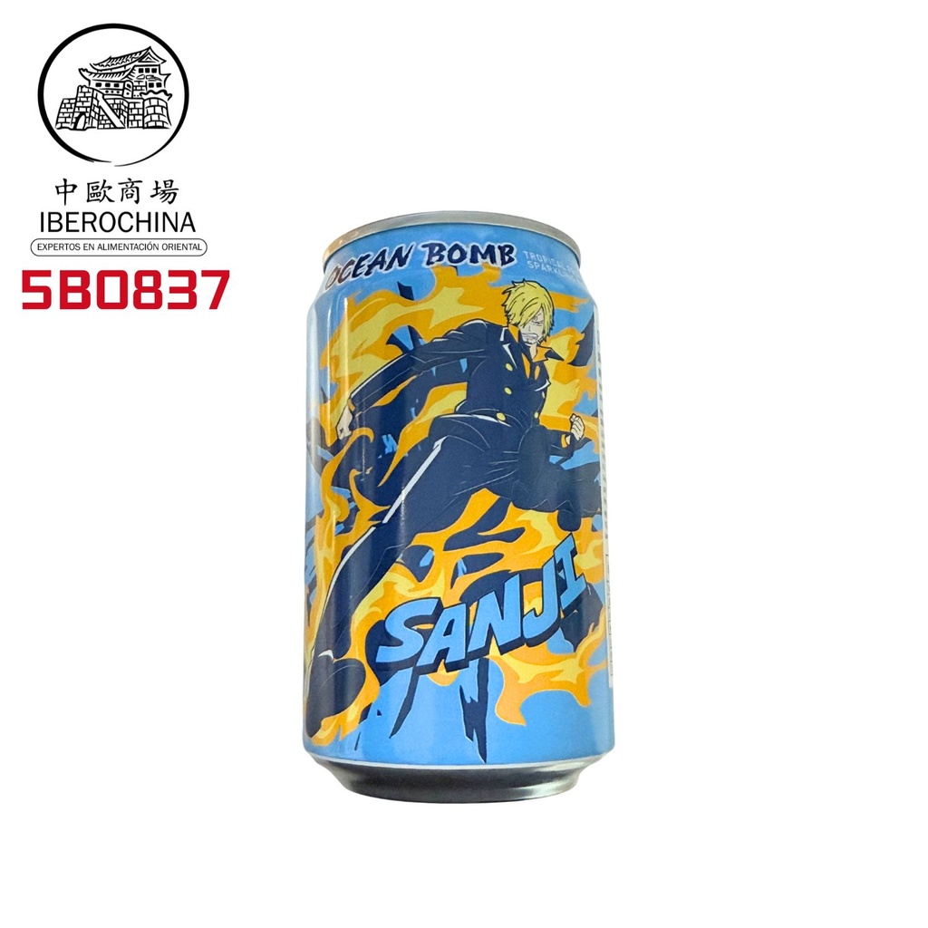 [501796/5B0837] BEBIDA TROPICAL (SANJI) *OCEAN BOMB* 热帶水果风味汽泡水 330ml/24