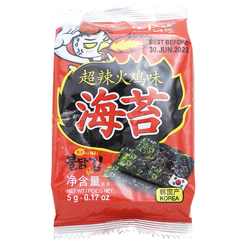 SNACK ALGA PICANTE *SURASANG* 韩国御膳辣味海苔 5g/3u/24