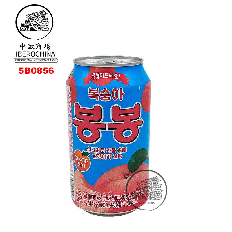 BEBIDA GASEOSA MELOCOTON 桃子味汽泡水 340ml/24