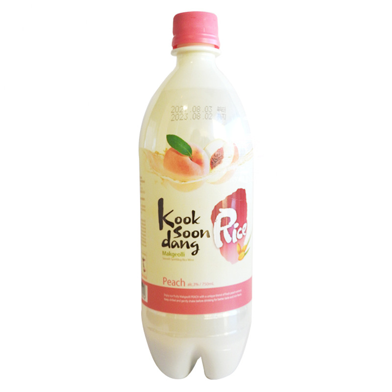 VINO ARROZ MAKGEOLLI MELOCOTON (3%) *KSD* 韩国米酒蜜桃味 750ml/20