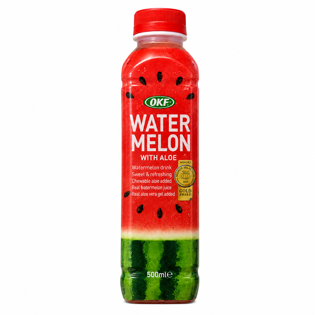 [501686/5B0375] BEBIDA ALOE VERA SANDIA *OKF* 韩国芦荟西瓜饮料 500ml/20