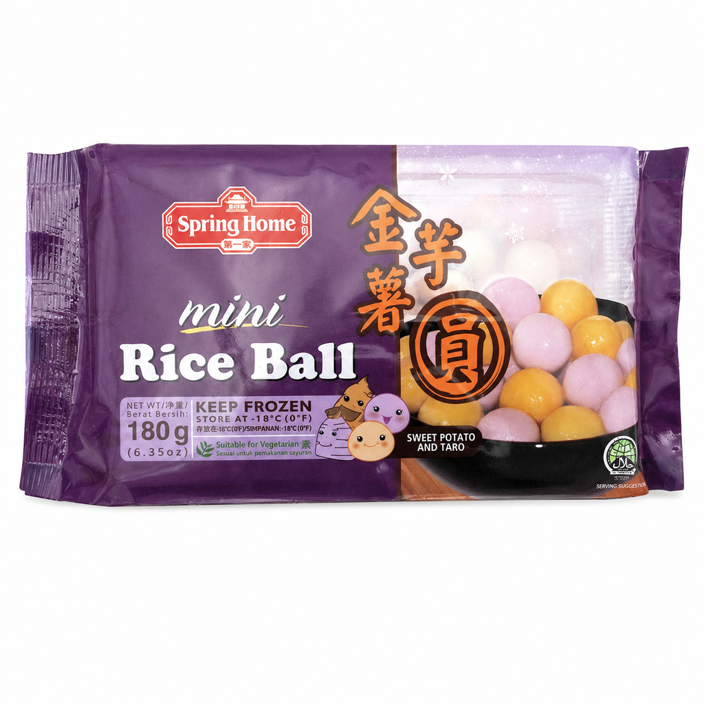 [200386/2B0033] BOLA ARROZ TARO CONGELADA *SPRING HOME* 第一家冻香芋小汤圆 180g/24
