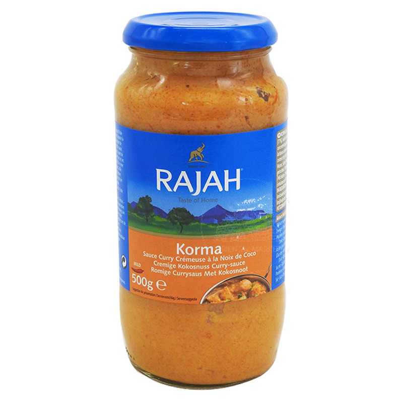 [501188/5S0871] SALSA CURRY KORMA *RAJAH* 印度咖哩醬 500g/6