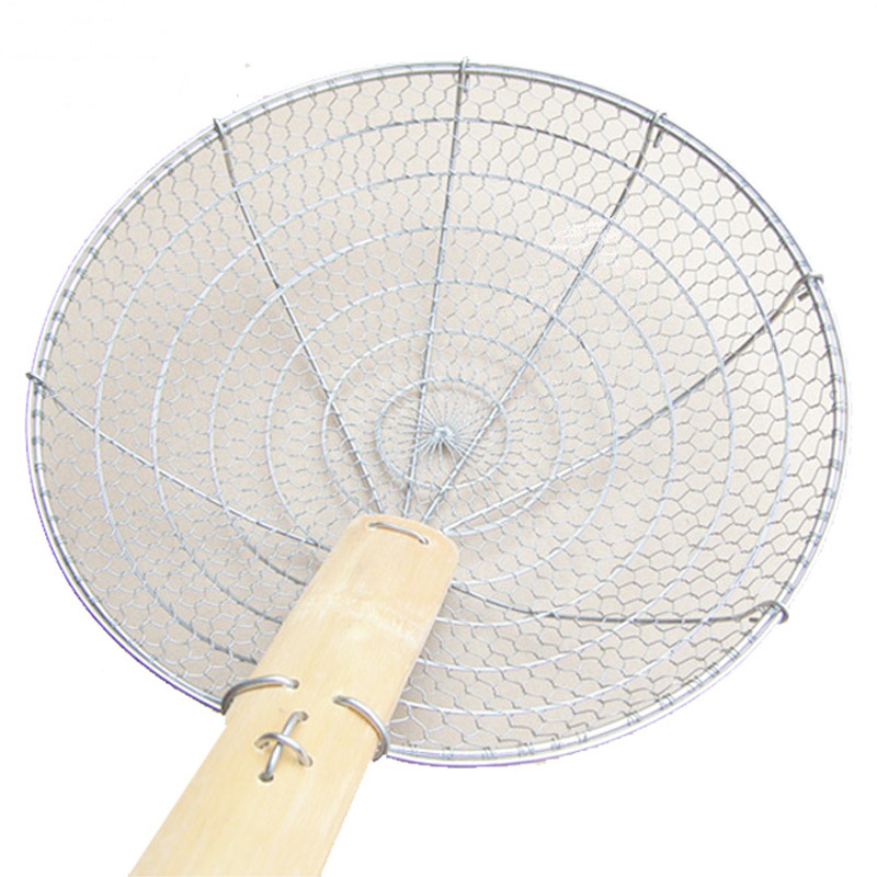 [900337/5E0009] ESPUMADERA HIERRO *HK* 14吋木柄铁炸厘 32cm/50