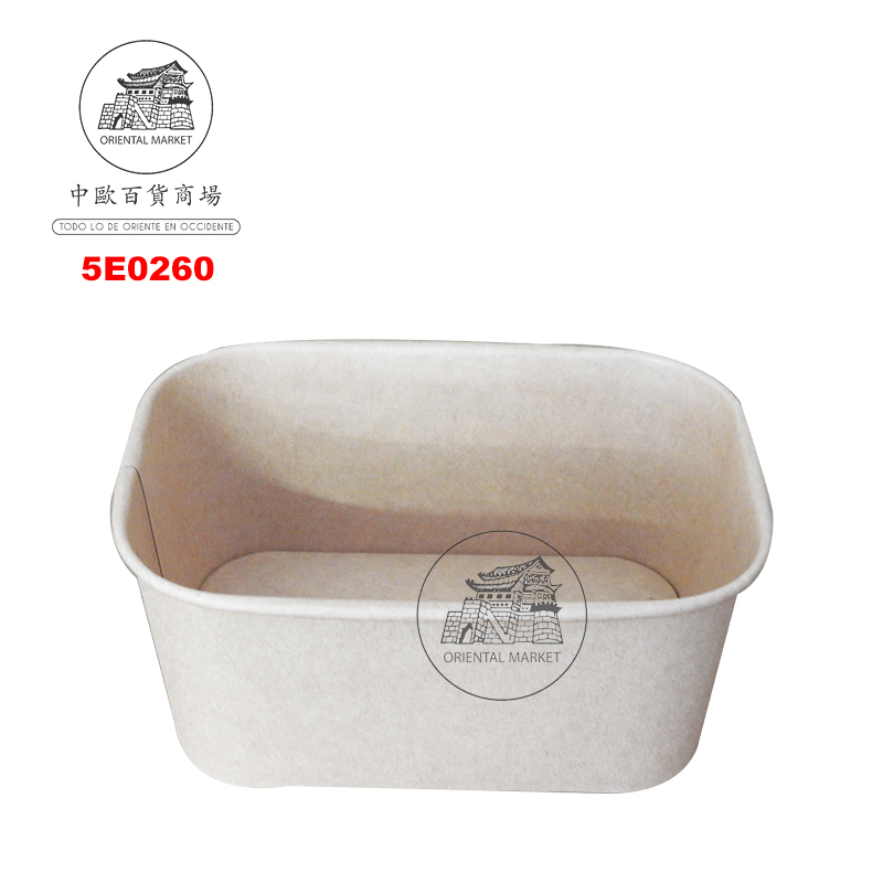 ENVASE RECTANGULAR ENSALADA 沙拉牛皮纸外卖盒 1000ml/300u/1