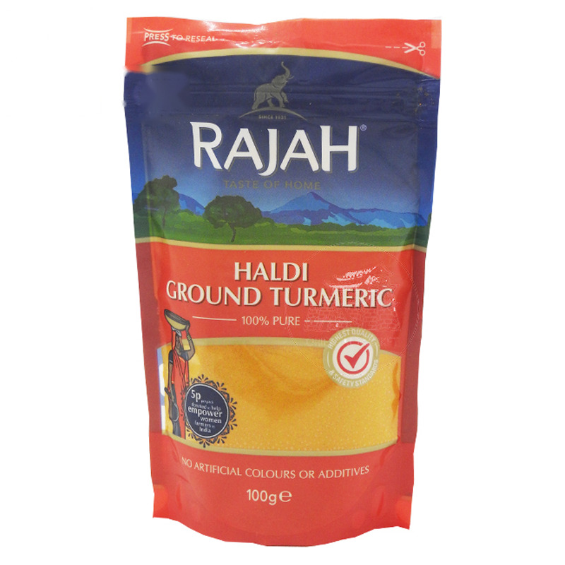 CONDIMENTOS CURCUMA MOLIDA *RAJAH* 印度姜黃粉 100g/10