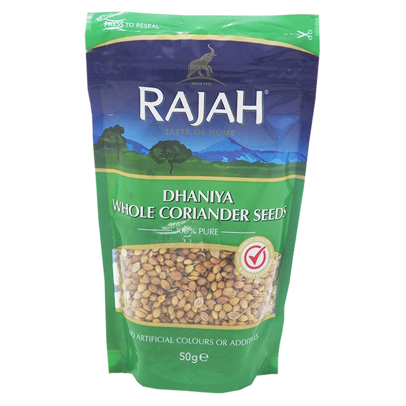 [501947/5C0081] CONDIMENTO SEMILLA CILANTRO ENTERO *RAJAH* 印度香菜籽 50g/10