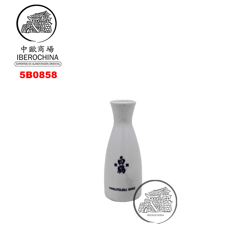 BOTELLA DE PORCELANA *HAKUTSURU* 白鹤陶瓷清酒瓶 50u