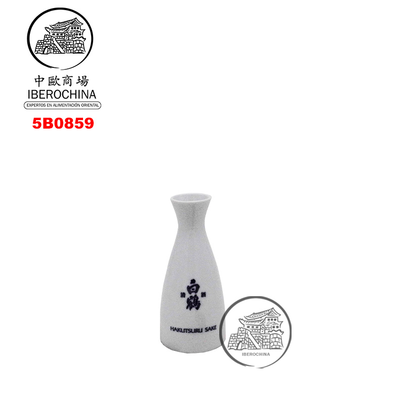 BOTELLA DE PORCELANA *HAKUTSURU* 白鹤陶瓷小清酒瓶 100u