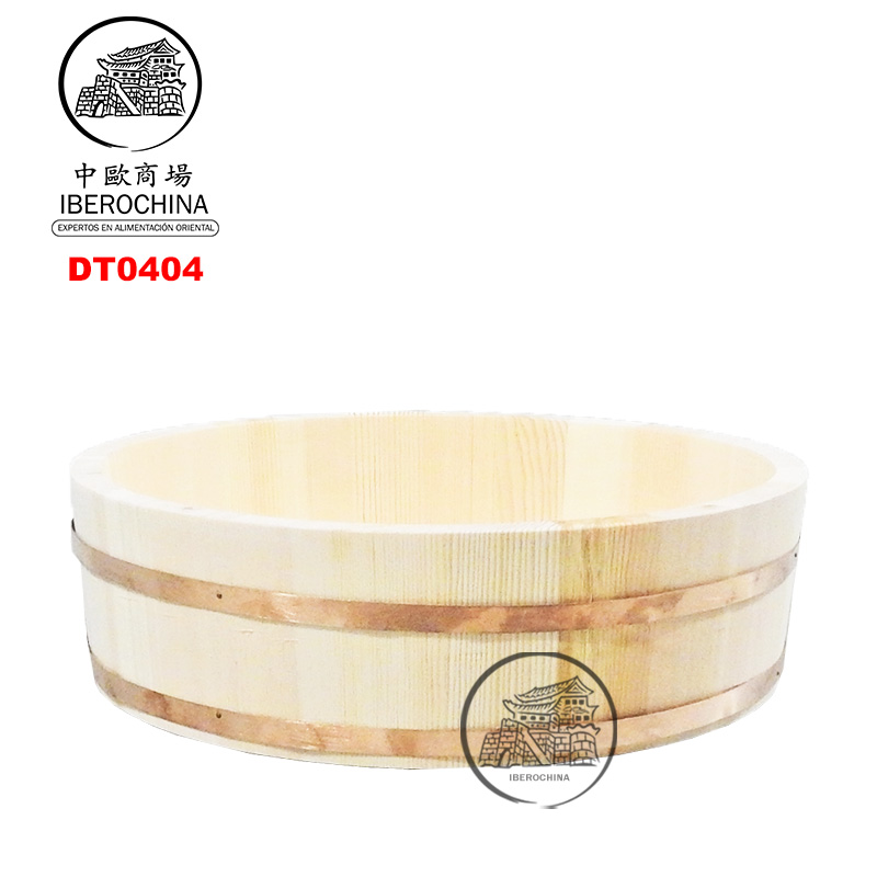 FUENTE MADERA HANGIRI JAPONÉS 紫铜边寿司木盆 (36cm)
