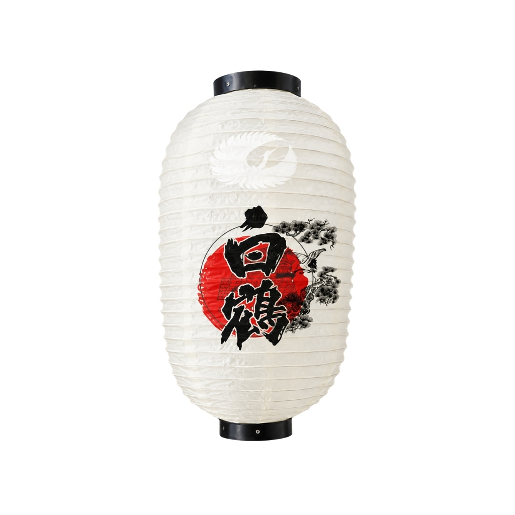 [772693/FJSF15] FAROLILLO BLANCO HAKUTSURU 日式白灯笼 /100 (白鹤) (10寸)