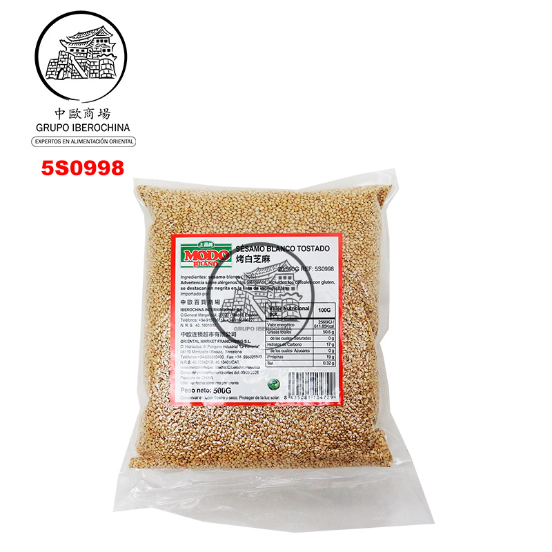 [502697/5S0998] SESAMO BLANCO TOSTADO *MODO* 上品烤白芝麻 500g/20