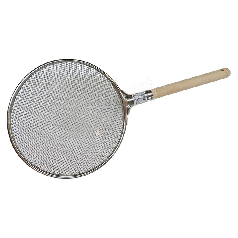 COLADOR ACERO INOX (27cm) 圆木柄油格(粗钢) /50
