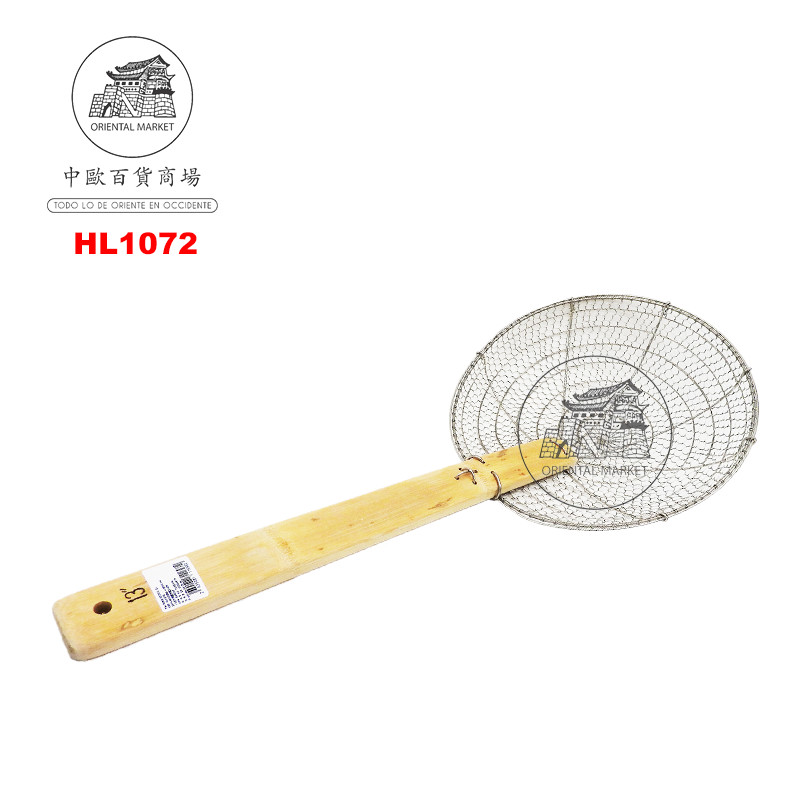 ESPUMADERA HIERRO *HK* 木柄铁炸厘 31cm/50