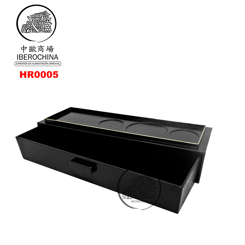 [900812/HR0005] CAJA PARA PALILLOS 黑金筷子盒