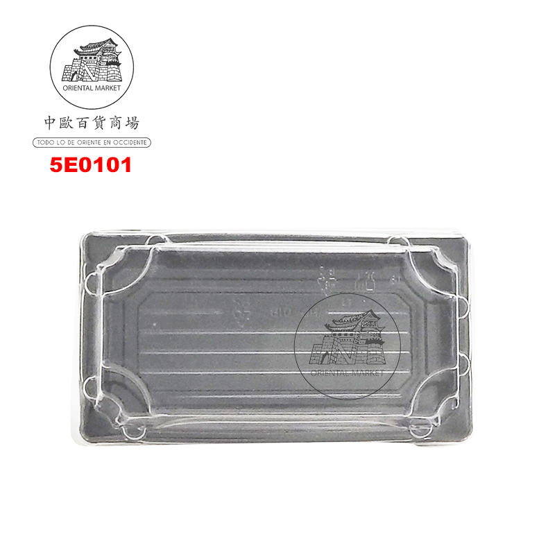 ENVASE SUSHI NEGRO (SZ-0.4) 家乐福黑色(带盖)寿司盒 (165X90mm) /800u/1