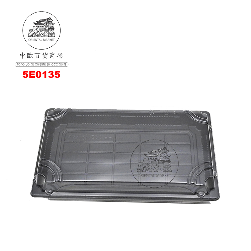 ENVASE SUSHI NEGRO (2.0) 寿司盒  (238x145x23mm)/300u/1