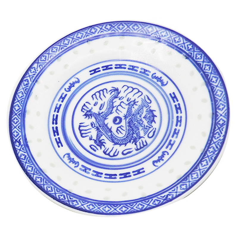 [900858/MTD091] PLATO REDONDO PORCELANA 青龙米通圆盘 /48 (9x23cm)