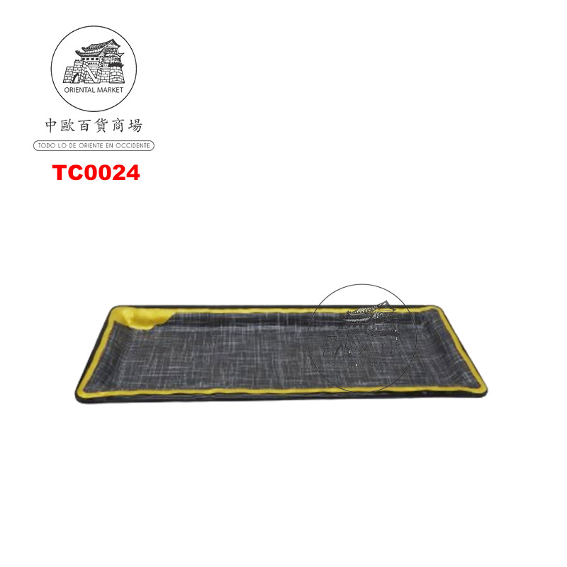 BANDEJA RECTANGULO MELAMINA 石纹长形盘