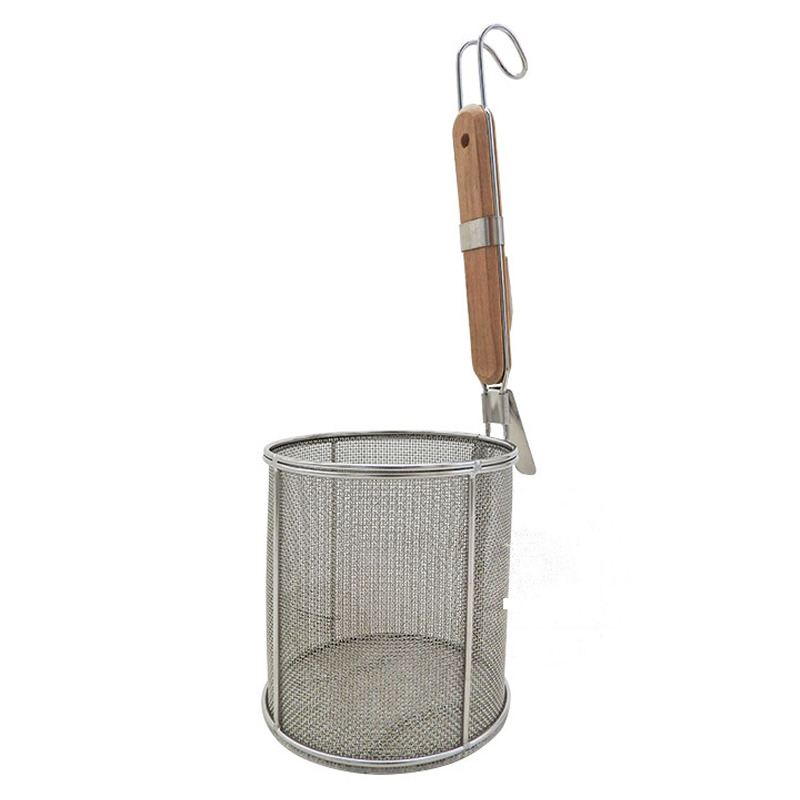 CESTILLO CON MANGO MANDERA 木柄捞面网厘 (12cm)