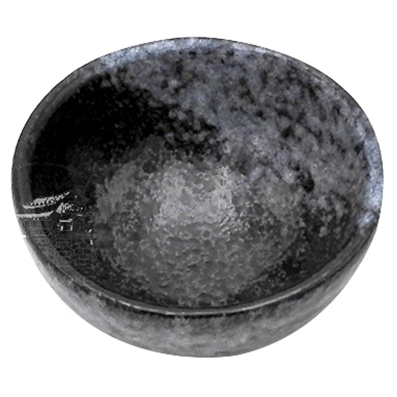 [720086] CUENCO REDONDO PORCELANA NEGRO 雪花黑彩饭碗 (4吋)