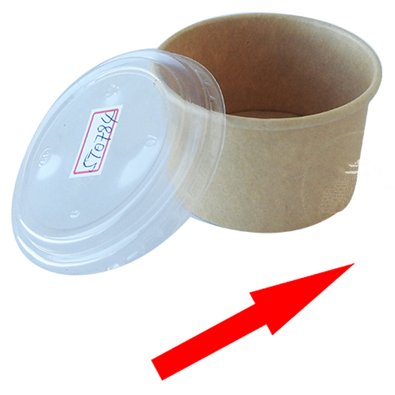 [900358/5E0233] TARRINA PAPEL BOWL(7.2x6x4cm) 牛皮纸(圆)蘸料杯 100ml/100u/20