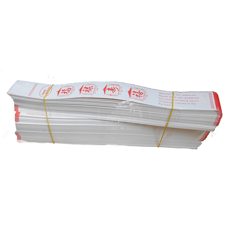[900011] FUNDA BLANCO PALILLO  *TW* 白色纸筷子套 27cm/25
