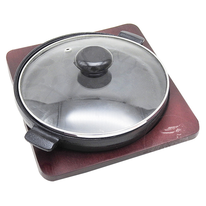 FUENTE DOS ASAS Y TAPA 有耳带盖圆铁板 *19cm* /12