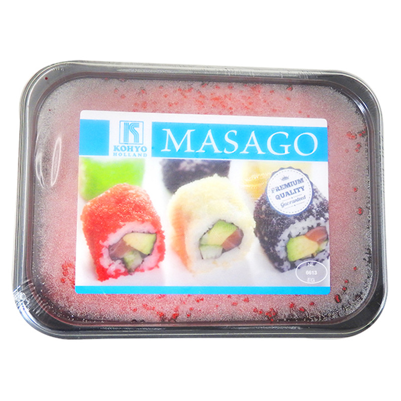 [200325/2H0060] HUEVAS MASAGO ROJO *KOHYO* 日本红色鱼蛋 400g/12 H-23