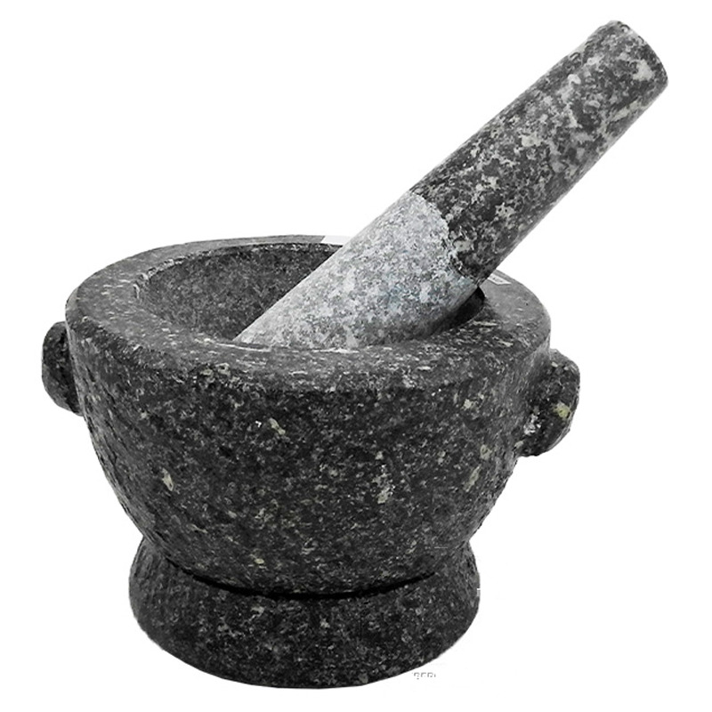 [900428/5M0061] MORTERO PIEDRA MAJA *5* 带研杵石臼 15cm/6