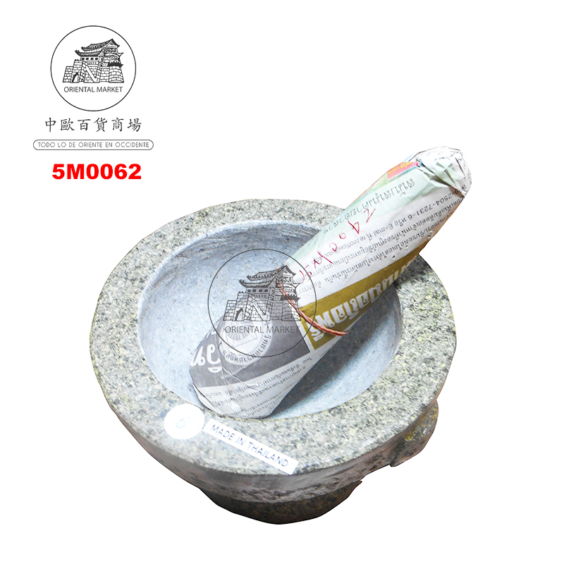 MORTERO PIEDRA MAJA *6* 帶研杵石臼 18cm/6