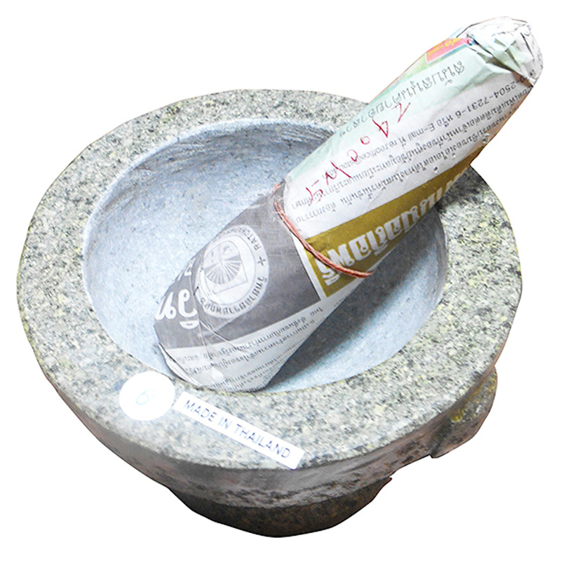 MORTERO PIEDRA MAJA *6* 帶研杵石臼 18cm/6