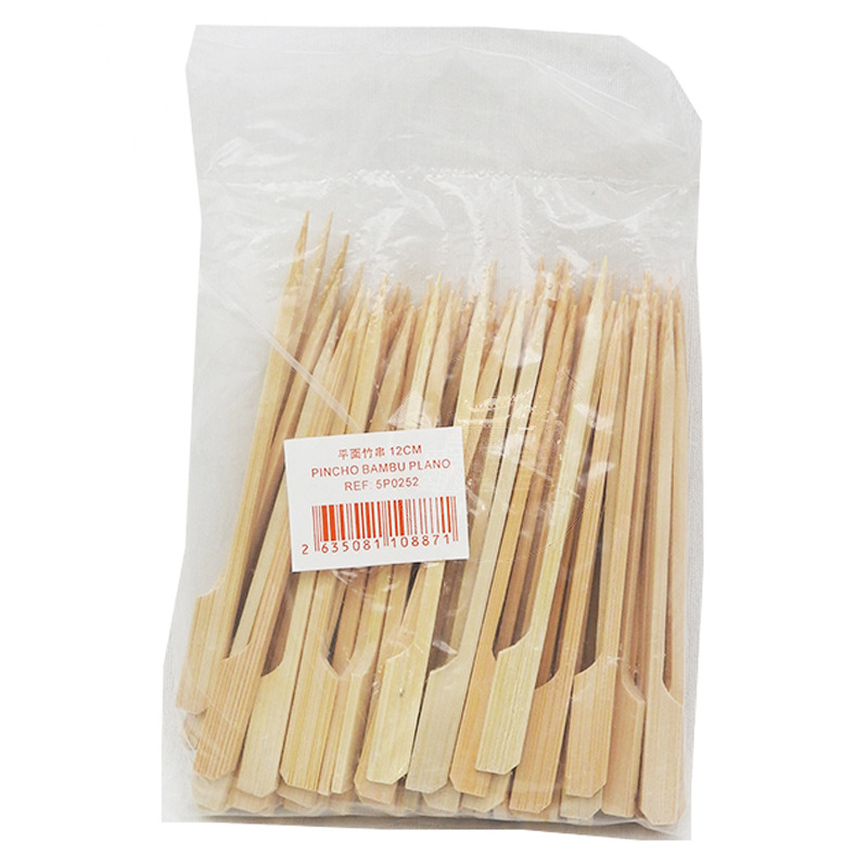 PINCHO BAMBU PLANO 平面竹串 12cm/100u/100